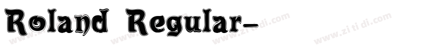 Roland Regular字体转换